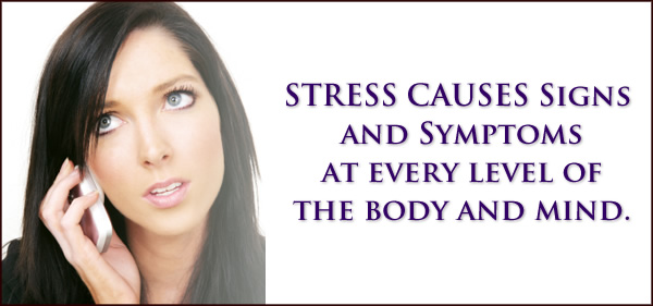 STRESS CAUSES Signs and Symptoms at every level of the body and mind.